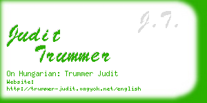 judit trummer business card